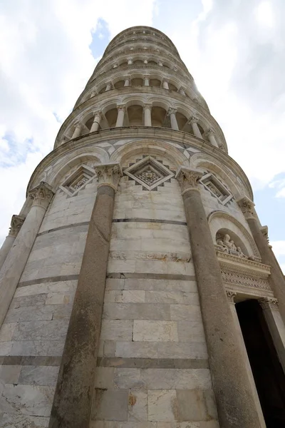 Antica Torre Pendente Nella Città Pisa Italia — Foto Stock