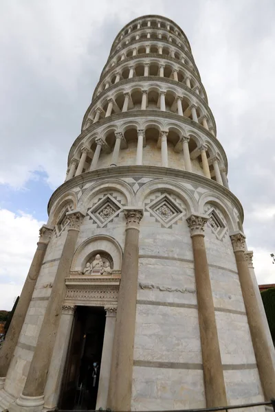Antica Torre Pendente Nella Città Pisa Italia — Foto Stock