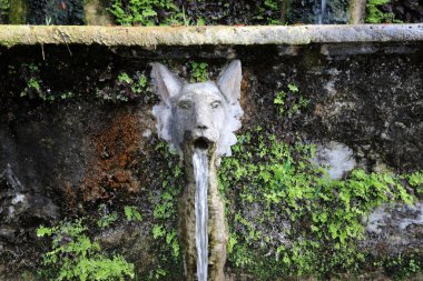 TIVOLI, ITALY, 09 . - 05. 2022: Villa d 'Este, Tivoli' de, Roma yakınlarında. Muhteşem Rönesans Sarayı. 