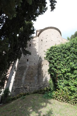 TIVOLI, ITALY, 09 . - 05. 2022: Villa d 'Este, Tivoli' de, Roma yakınlarında. Muhteşem Rönesans Sarayı. 