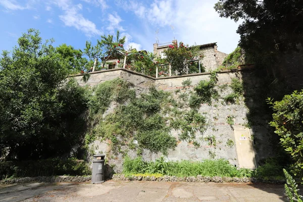 TIVOLI, ITALY, 09 . - 05. 2022: Villa d 'Este, Tivoli' de, Roma yakınlarında. Muhteşem Rönesans Sarayı. 