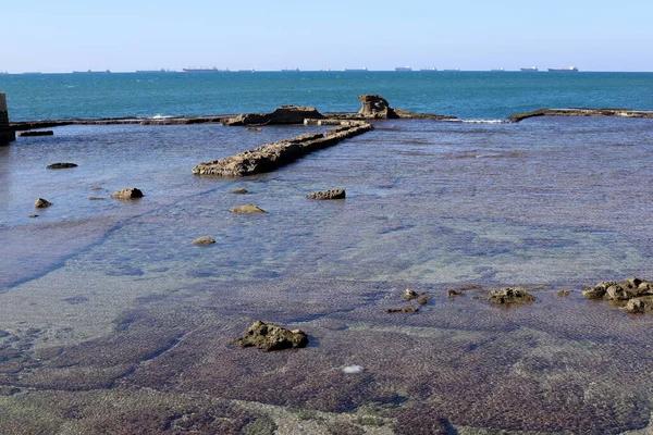 Costa Mediterránea Norte Israel — Foto de Stock