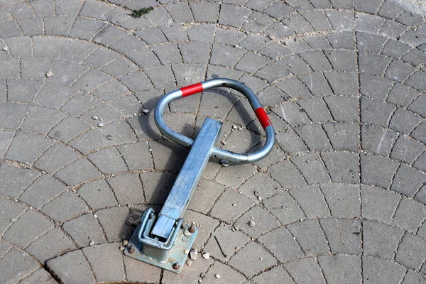 Fencing Road Separate Carriageway Sidewalk — Foto Stock