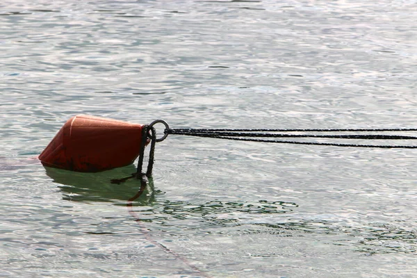 Rope Floats City Beach Enclosing Safe Swimming Areas — Foto de Stock