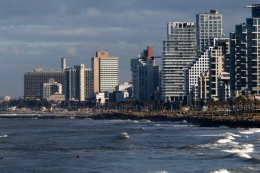 Tel Aviv Israel August 18, 2022. Greater Tel Aviv is a city on the east coast of the Mediterranean Sea. 