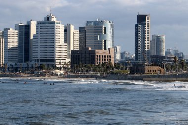 Tel Aviv Israel August 18, 2022. Greater Tel Aviv is a city on the east coast of the Mediterranean Sea. 