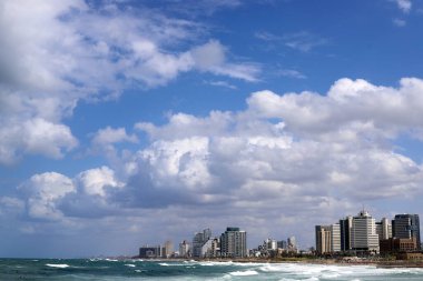 Tel Aviv Israel August 18, 2022. Greater Tel Aviv is a city on the east coast of the Mediterranean Sea. 
