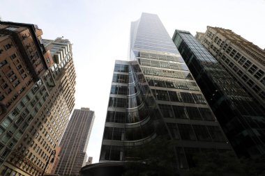 New York, ABD. 3 Eylül 2022. Nizhny Manhattan 'ın uzun evleri ve gökdelenleri.