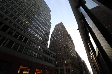 New York, ABD. 3 Eylül 2022. Nizhny Manhattan 'ın uzun evleri ve gökdelenleri.