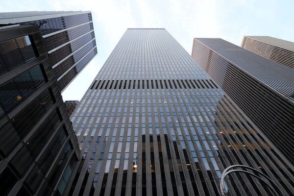 New York, USA. September 3, 2022. Tall houses and skyscrapers of Nizhny Manhattan.