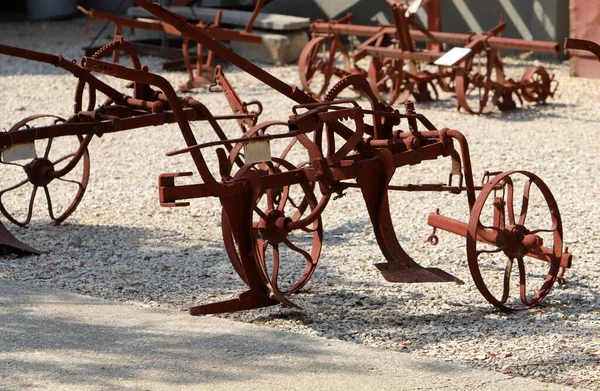Máquinas Agrícolas Antigas Israel — Fotografia de Stock