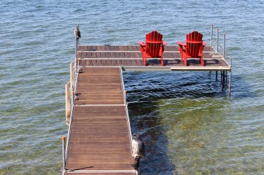 Tekne ve yatlar için kıyıdaki rıhtım.. 