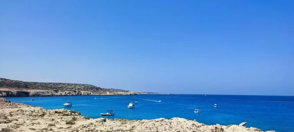 Дивовижний Вид Середземне Море Кіпр — стокове фото