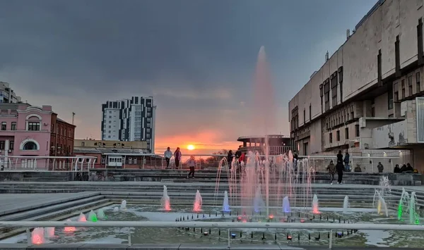 View City Most Famous Landmark Capital State New Kharkiv Ukraine — Stok fotoğraf