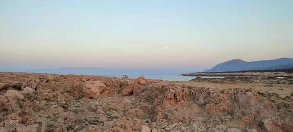 Красивый Вид Море Закат — стоковое фото