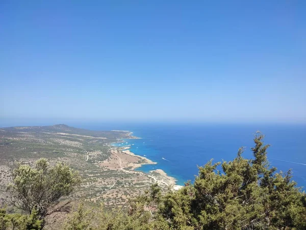 Vista Mar Costa Del Océano Mediterráneo — Foto de Stock