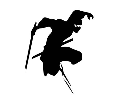 Ninja karakteri yeni illüstrasyon güzel ninja resmi Katana kılıçlı samuray erkek ve kadın yeni yakın plan dövüş sanatları ustası güçlü tatlı ninja sanat savaşçısı