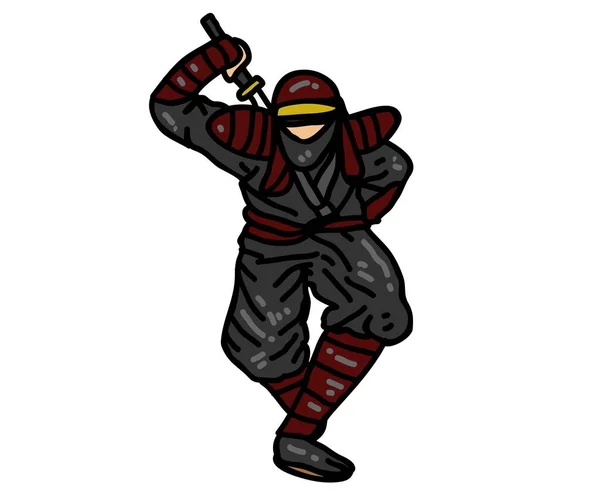 Ninja Character New Illustration Beautiful Ninja Picture Samurai Warrior Man — Stock fotografie