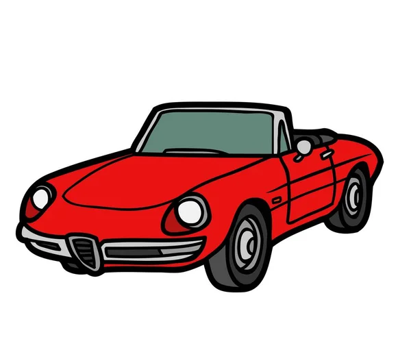 Beautiful and coloful Car illustration logo design icon drawing sports cars vehicle transportation graphics classic car.