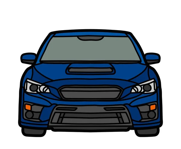 Beautiful Coloful Car Illustration Logo Design Icon Drawing Sports Cars — 스톡 사진