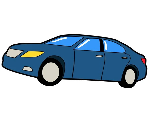 Beautiful Coloful Car Illustration Logo Design Icon Drawing Sports Cars — ストック写真