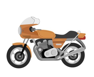 Ağır bisiklet illüstrasyonu motosiklet yarışçısı motosiklet taşımacılığı scooter sürücüsü elektrikli bisiklet simgesi logo tasarımı yeni motorlar.