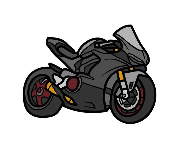 Heavy Bike Illustration Motorcycle Vehicle Racer Bike Transportation Scooter Rider — Stok Foto