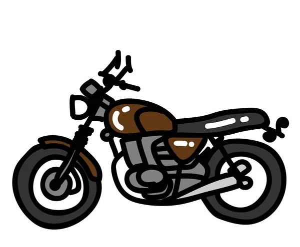 Heavy Bike Illustration Motorcycle Vehicle Racer Bike Transportation Scooter Rider — Stock fotografie