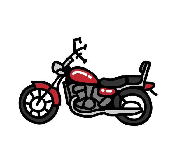 Heavy Bike Illustration Motorcycle Vehicle Racer Bike Transportation Scooter Rider — ストック写真