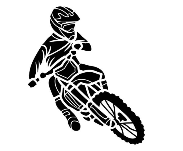 Zware Fiets Illustratie Motorfiets Voertuig Racer Fiets Vervoer Scooter Rider — Stockfoto