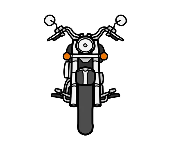 Важка Велосипедна Ілюстрація Мотоциклетний Автомобіль Гонщик Велосипедний Транспорт Скутер Вершник — стокове фото