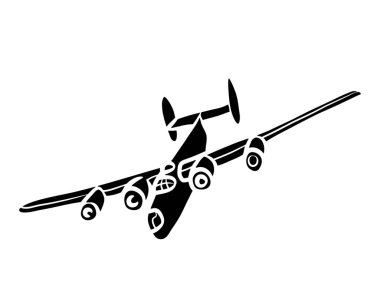 Military Jet vector illustration airplane vehicle transport passenger Aeroplane Transport graphics airline travel war army.