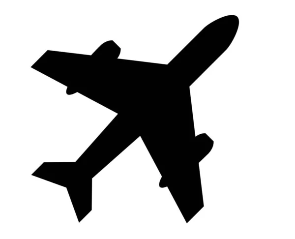 Military Jet Vector Illustration Airplane Vehicle Transport Passenger Aeroplane Transport — ストックベクタ