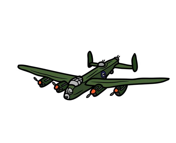 Military Jet Vector Illustration Airplane Vehicle Transport Passenger Aeroplane Transport — Stockvector