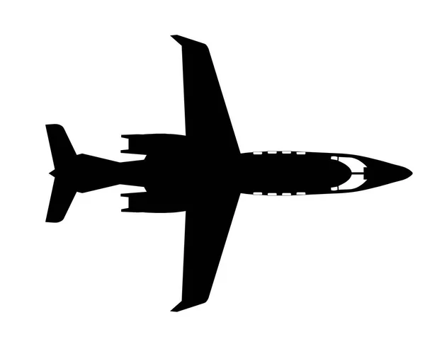 Military Jet Vector Illustration Airplane Vehicle Transport Passenger Aeroplane Transport — Stok Vektör