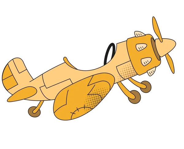 Military Jet Vektor Ilustrace Letadlo Vozidlo Doprava Cestující Letoun Doprava — Stockový vektor