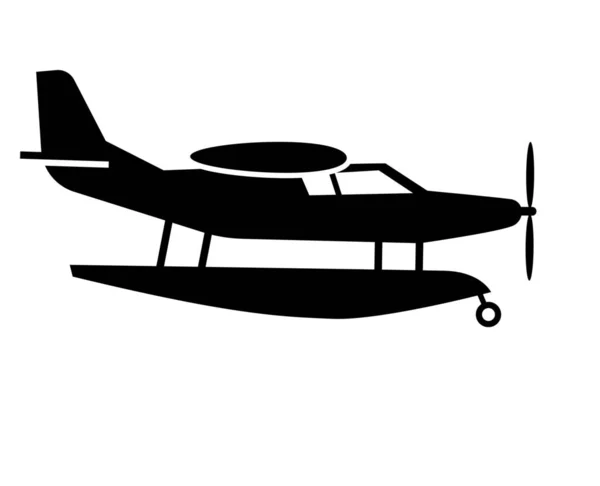 Military Jet Vector Illustration Airplane Vehicle Transport Passenger Aeroplane Transport — Stok Vektör