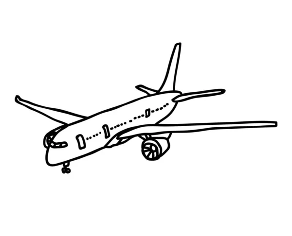 Militar Jet Vetor Ilustração Avião Veículo Transporte Passageiro Avião Transporte —  Vetores de Stock