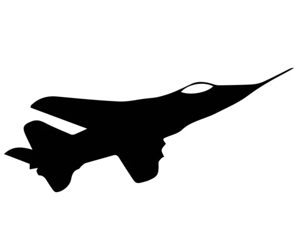 Military Jet Vector Illustration Airplane Vehicle Transport Passenger Aeroplane Transport — Image vectorielle