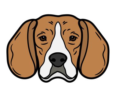 Beautiful and colorful dog vector illustration drawings malls pets wildlife doggy silhouette cartoon.