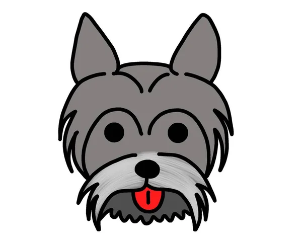 Beautiful Colorful Dog Vector Illustration Drawings Malls Pets Wildlife Doggy — Stockový vektor