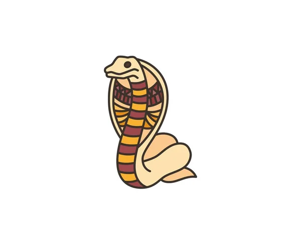 Colorful Snake White Background New Vector Illustration Graphics Drawing Animals — Vettoriale Stock