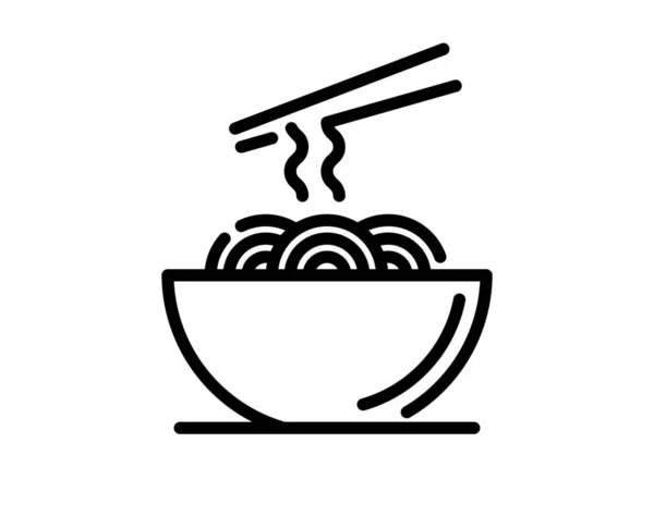 Tasty Delicious Noodles Vector Illustration Fresh Healthy Food Meal Lunch — Wektor stockowy