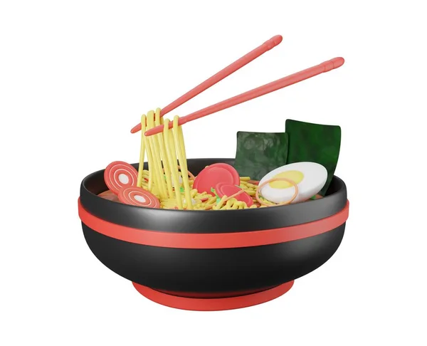 Tasty Delicious Noodles Vector Illustration Fresh Healthy Food Meal Lunch — ストックベクタ