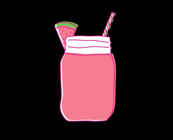 Tasty Delicious Juice Vector Fresh Healthy Drink Illustration Food Meal — 스톡 벡터