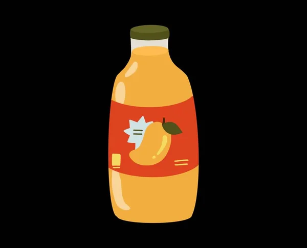 Tasty Delicious Juice Vector Fresh Healthy Drink Illustration Food Meal — Vector de stock