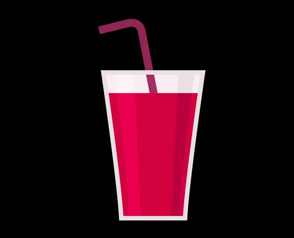 Tasty Delicious Juice Vector Fresh Healthy Drink Illustration Food Meal — 스톡 벡터