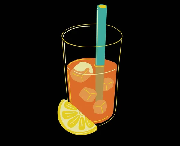 Tasty Delicious Juice Vector Fresh Healthy Drink Illustration Food Meal — Vector de stock