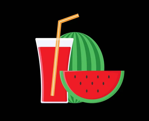 Tasty Delicious Juice Vector Fresh Healthy Drink Illustration Food Meal — Vettoriale Stock
