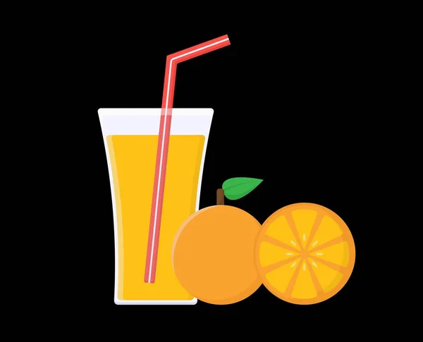 Tasty Delicious Juice Vector Fresh Healthy Drink Illustration Food Meal — Stock Vector